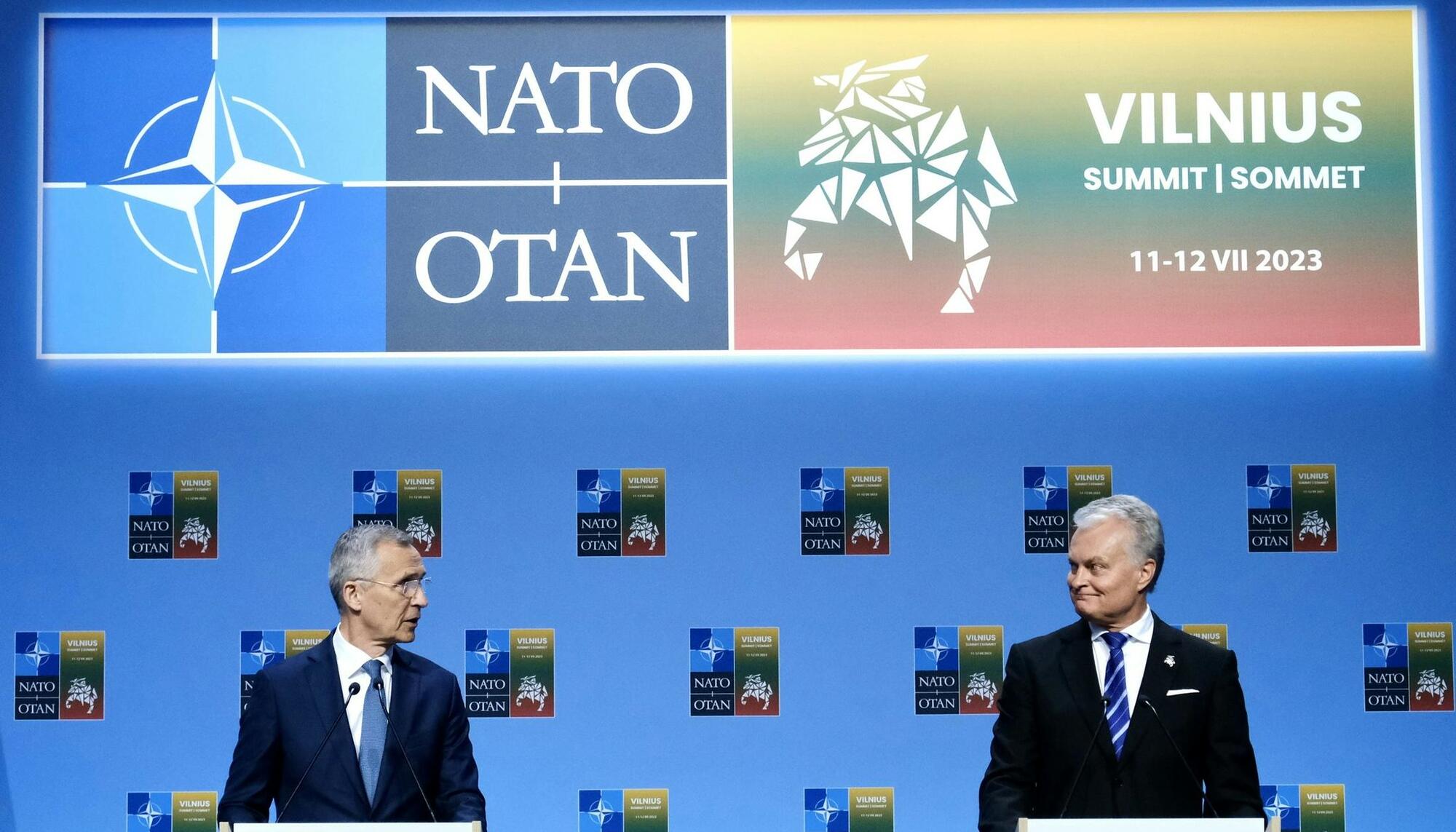 Jens Stoltenberg y Gitanas Nauseda (Lituania)